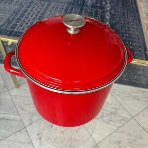 Cuisinart Stock Pot 12QT in cherry red